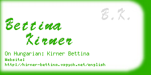 bettina kirner business card